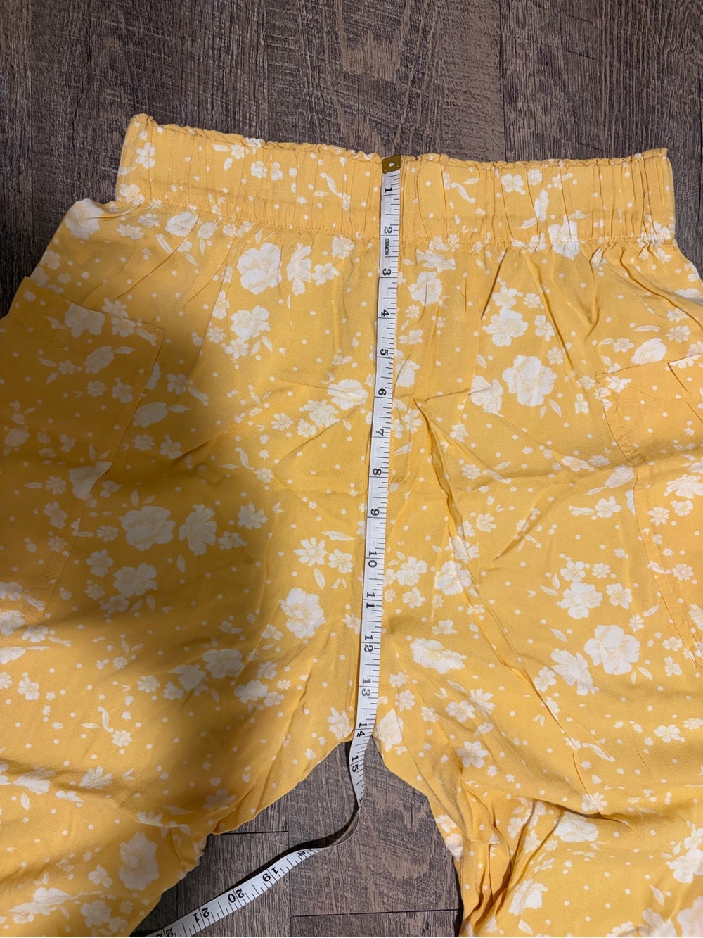 SO Wide Leg Yellow Floral Pants - Picture 4 of 6